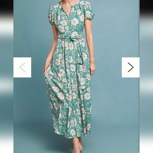 Gal Meets Glam Shannon Maxi Dress In Jade Ivory